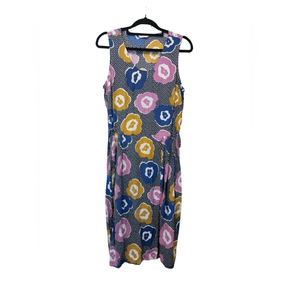 Gorman Size 12 Multicoloured dress, 100% Silk, Stretchy Elastic waist, No Sleeve - Picture 11 of 11